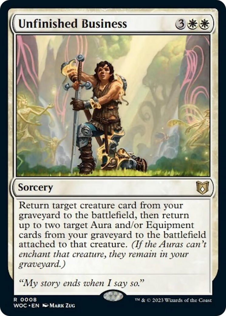 Unfinished Business [Wilds of Eldraine Commander] | Rook's Games and More