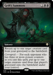 Geth's Summons (Extended Art) [Phyrexia: All Will Be One Commander] | Rook's Games and More