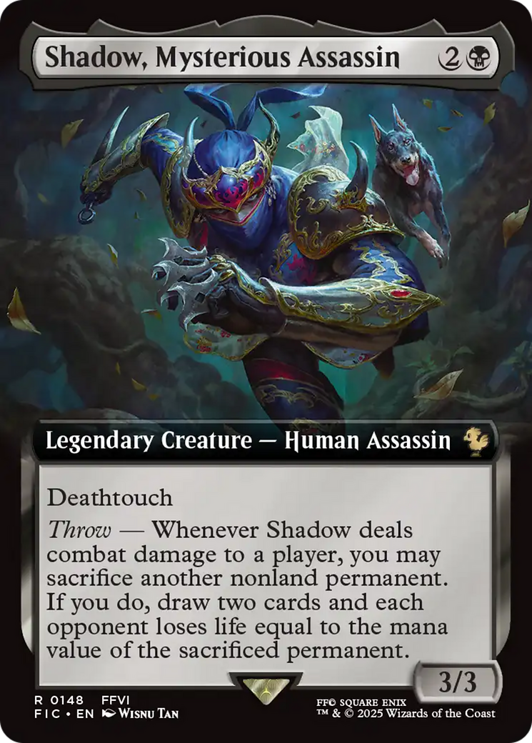 Shadow, Mysterious Assassin (Extended Art) [FINAL FANTASY Commander] | Rook's Games and More