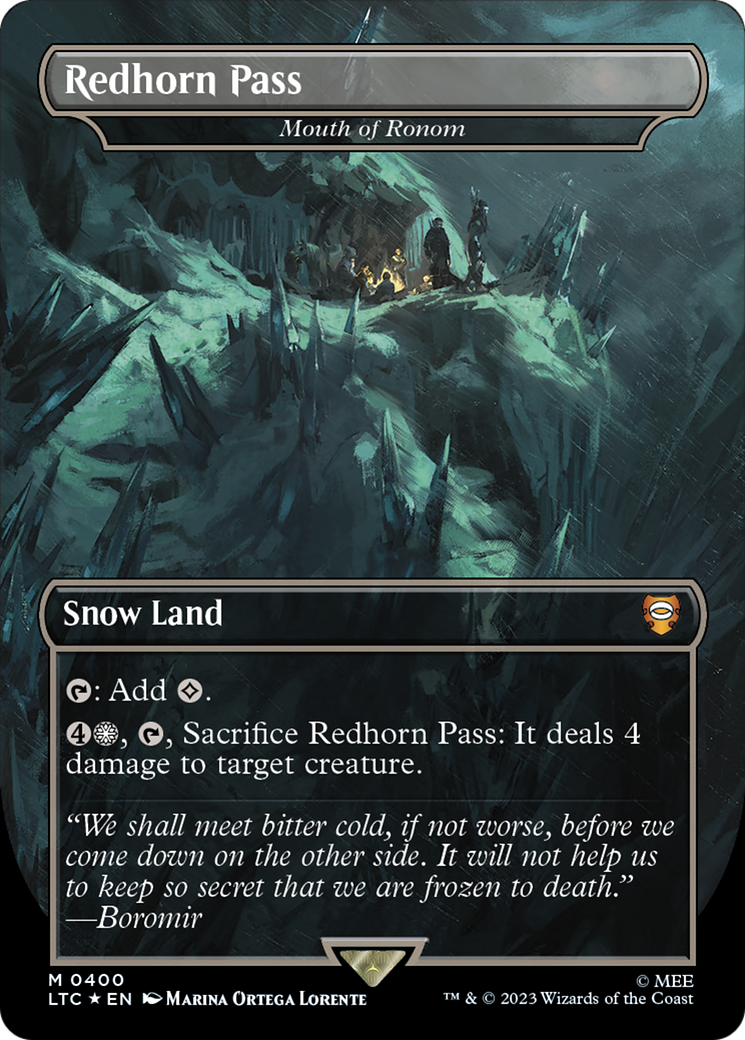 Redhorn Pass - Mouth of Ronom (Surge Foil Realms and Relics) [The Lord of the Rings: Tales of Middle-Earth Commander] | Rook's Games and More