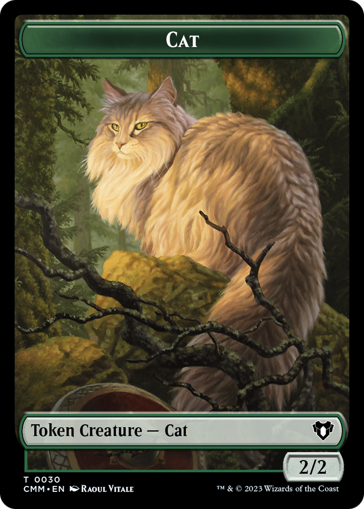 Cat Token (30) [Commander Masters Tokens] | Rook's Games and More