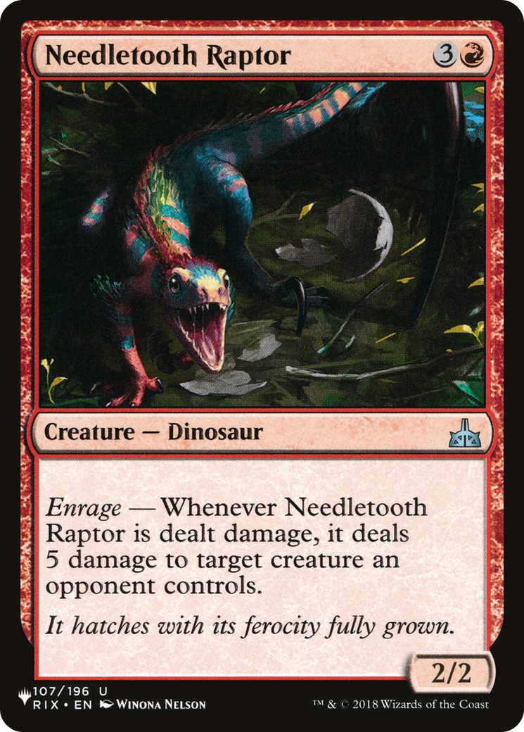 Needletooth Raptor [The List] | Rook's Games and More