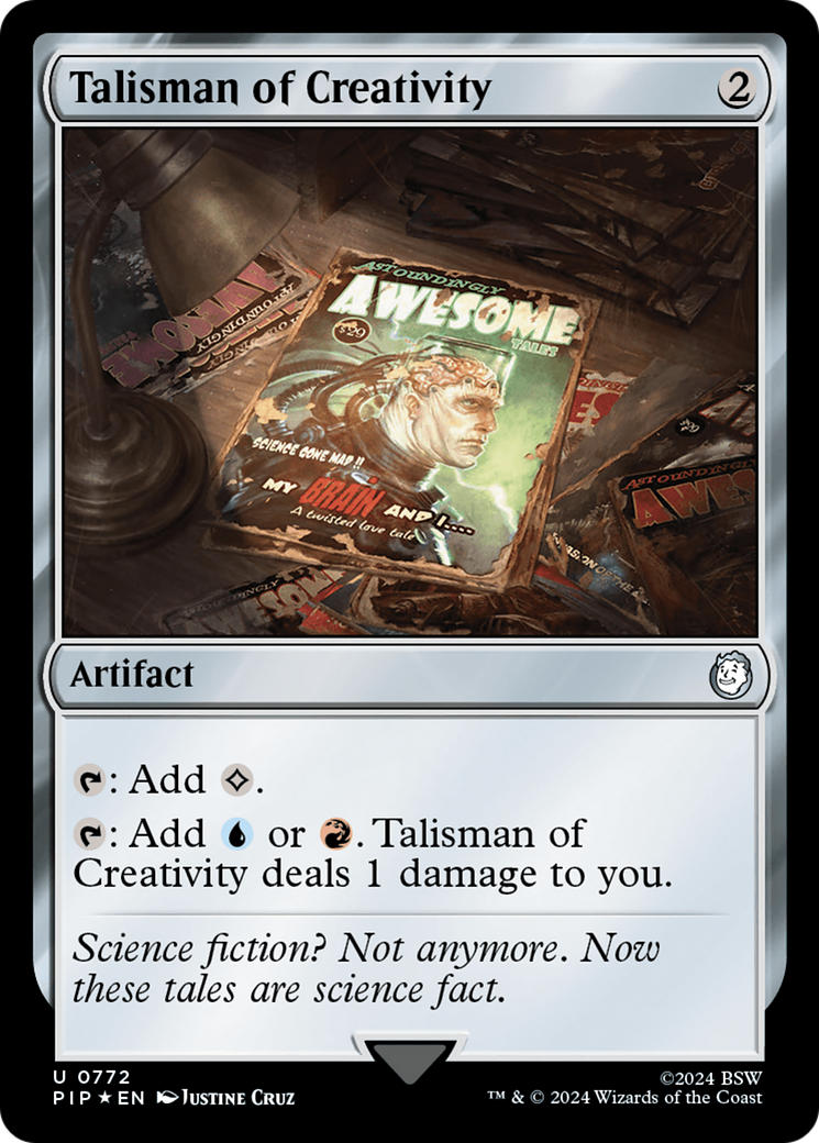 Talisman of Creativity (Surge Foil) [Fallout] | Rook's Games and More