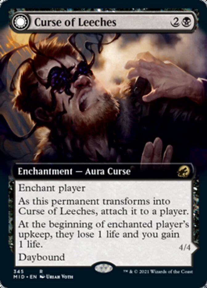 Curse of Leeches // Leeching Lurker (Extended Art) [Innistrad: Midnight Hunt] | Rook's Games and More