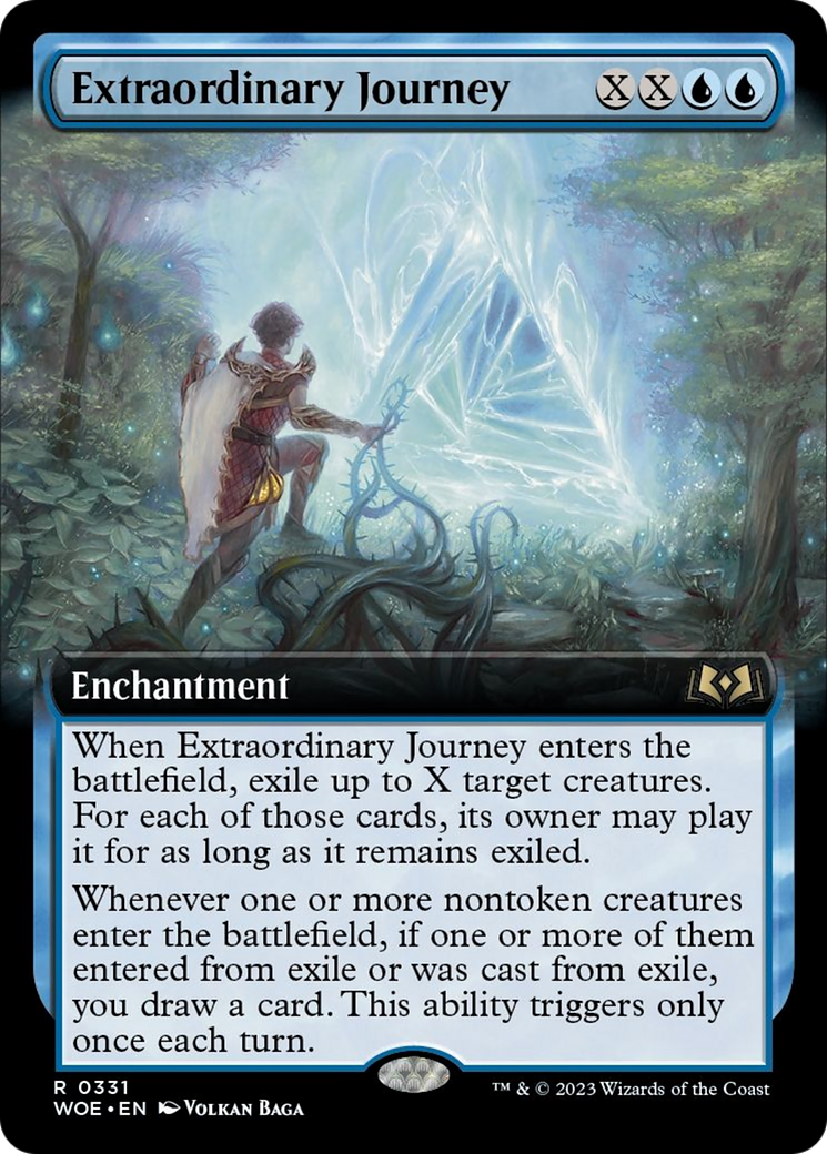 Extraordinary Journey (Extended Art) [Wilds of Eldraine] | Rook's Games and More