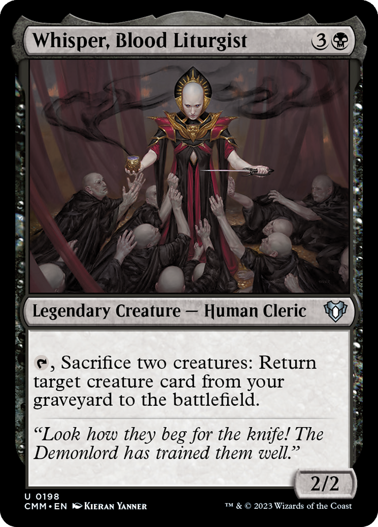 Whisper, Blood Liturgist [Commander Masters] | Rook's Games and More