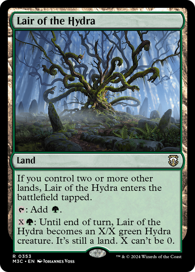 Lair of the Hydra (Ripple Foil) [Modern Horizons 3 Commander] | Rook's Games and More