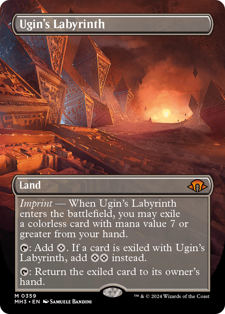 Ugin's Labyrinth (Borderless) [Modern Horizons 3] | Rook's Games and More