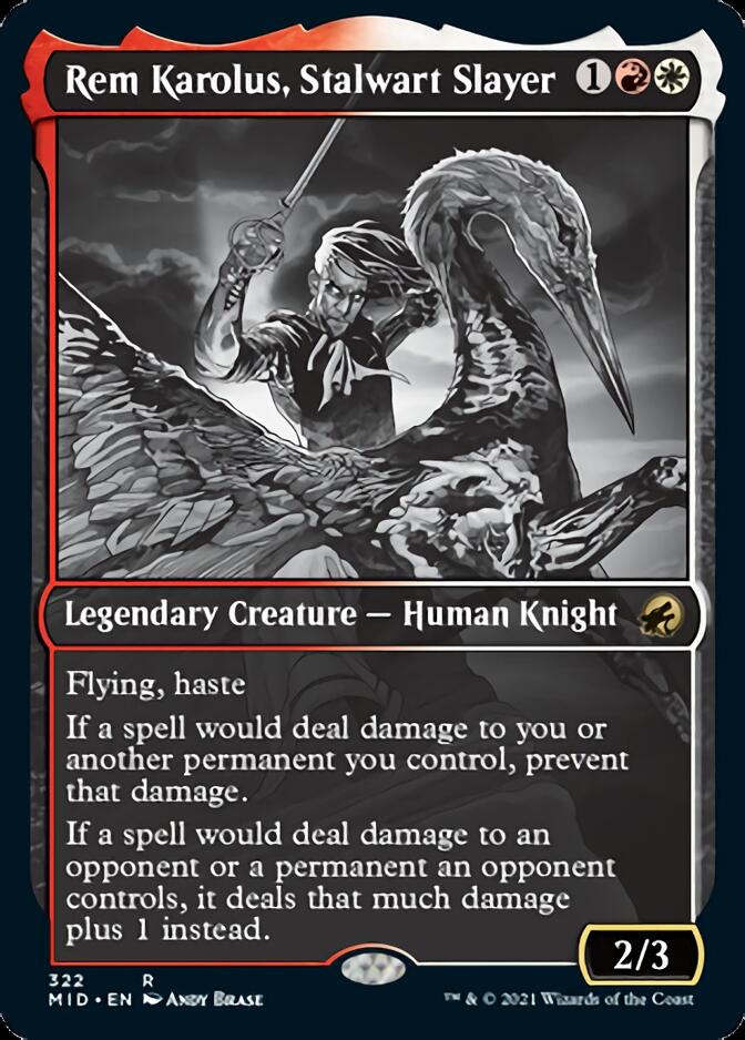 Rem Karolus, Stalwart Slayer (Showcase Eternal Night) [Innistrad: Midnight Hunt] | Rook's Games and More