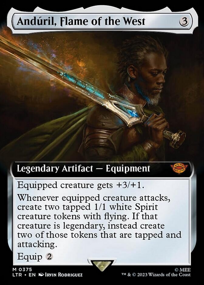 Anduril, Flame of the West (Extended Art) [The Lord of the Rings: Tales of Middle-Earth] | Rook's Games and More