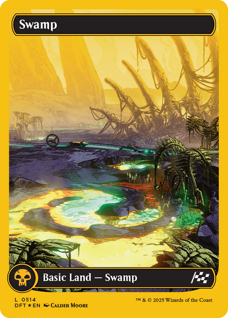 Swamp (0514) (First-Place Foil) [Aetherdrift] | Rook's Games and More