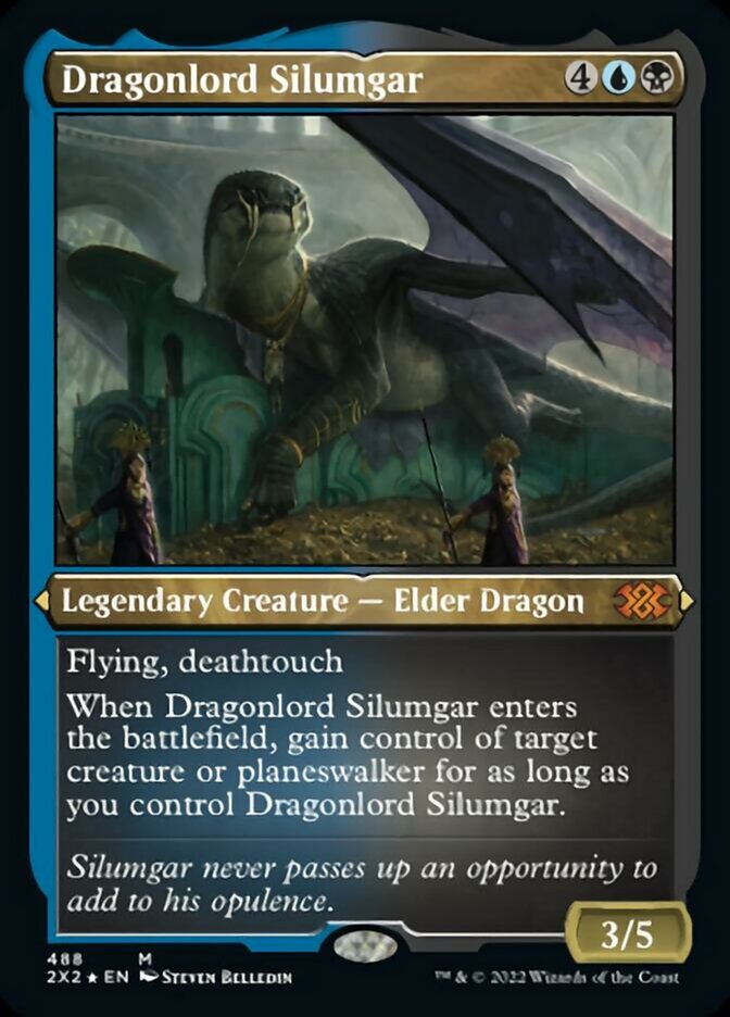 Dragonlord Silumgar (Foil Etched) [Double Masters 2022] | Rook's Games and More