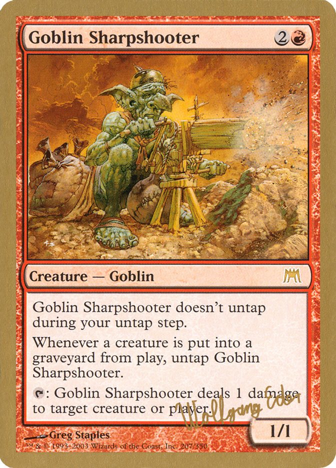 Goblin Sharpshooter (Wolfgang Eder) [World Championship Decks 2003] | Rook's Games and More