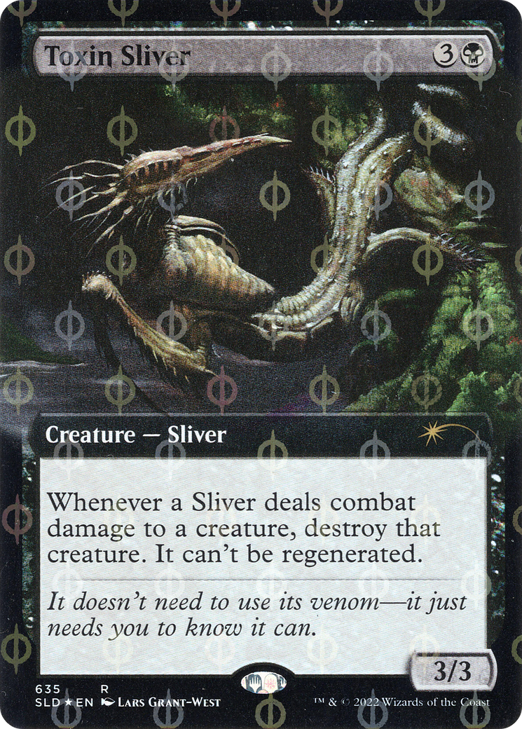 Toxin Sliver (Extended Art) (Step-and-Compleat Foil) [Secret Lair Drop Promos] | Rook's Games and More