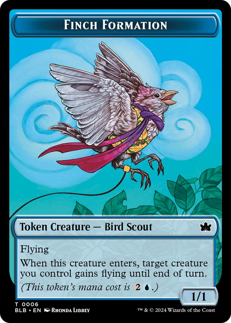 Finch Formation Token [Bloomburrow Tokens] | Rook's Games and More