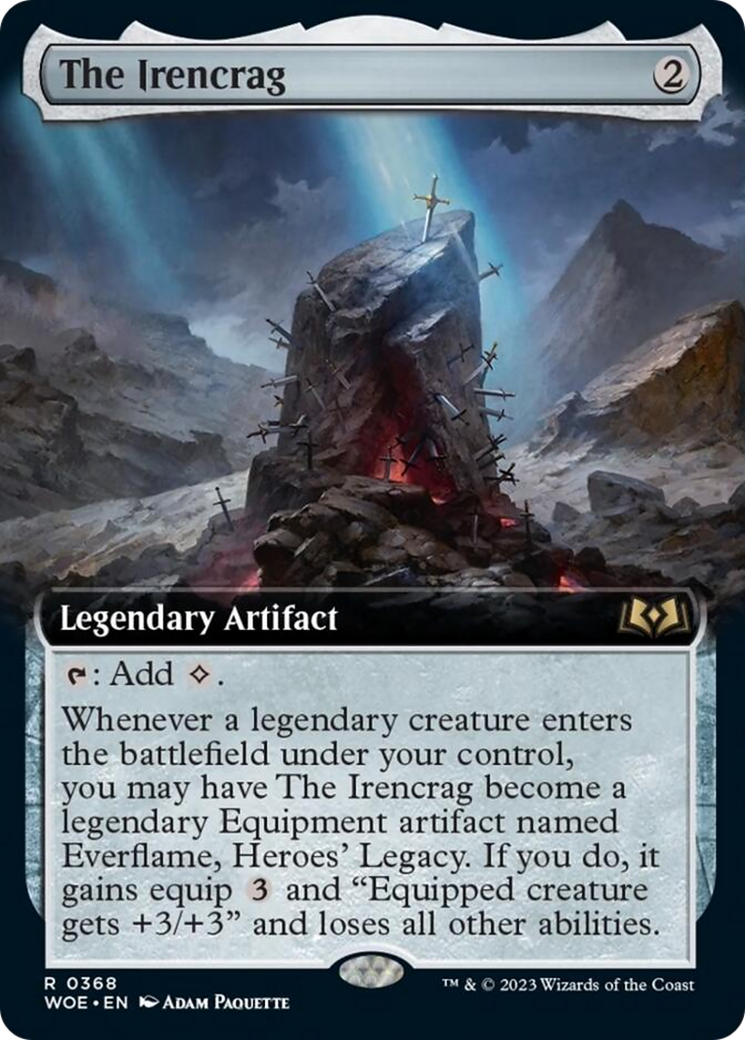 The Irencrag (Extended Art) [Wilds of Eldraine] | Rook's Games and More