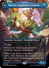 Tamiyo, Inquisitive Student // Tamiyo, Seasoned Scholar (Borderless) (Textured Foil) [Modern Horizons 3] | Rook's Games and More