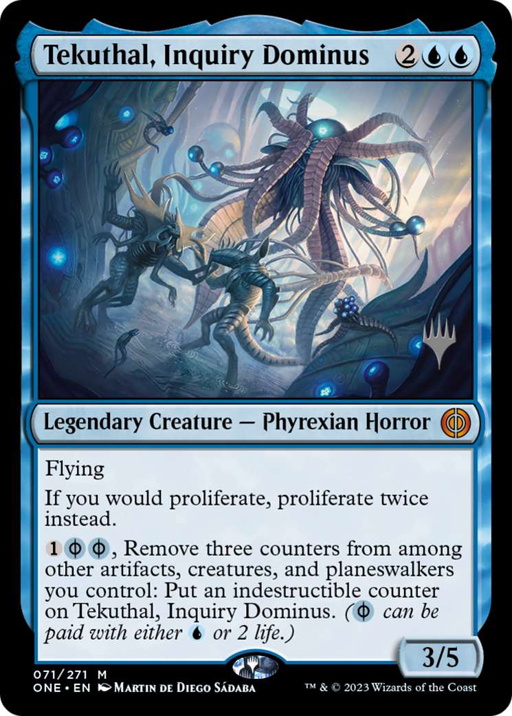 Tekuthal, Inquiry Dominus (Promo Pack) [Phyrexia: All Will Be One Promos] | Rook's Games and More