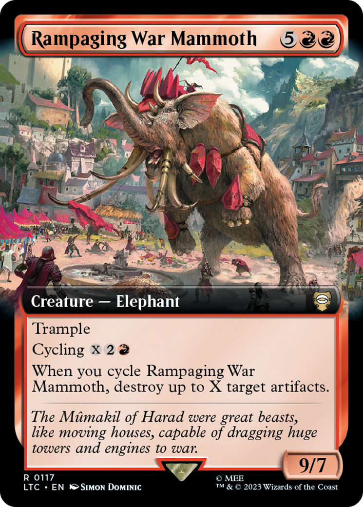 Rampaging War Mammoth (Extended Art) [The Lord of the Rings: Tales of Middle-Earth Commander] | Rook's Games and More