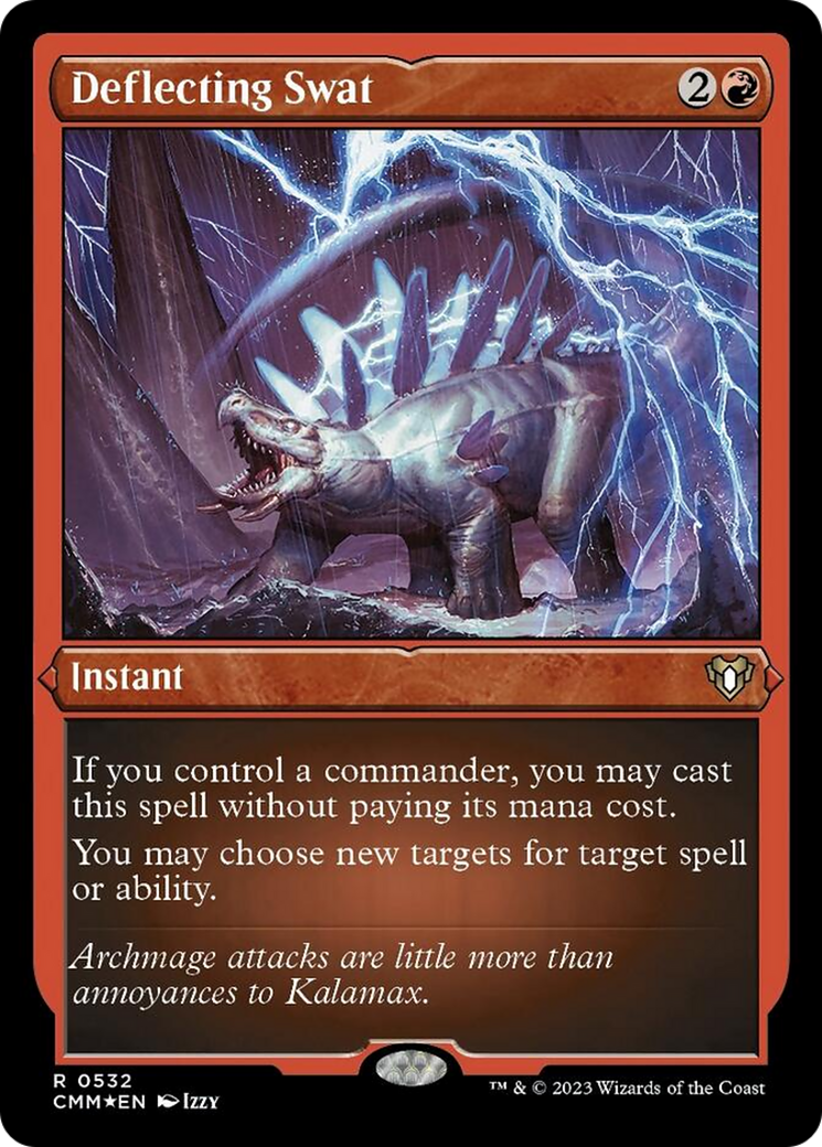 Deflecting Swat (Foil Etched) [Commander Masters] | Rook's Games and More