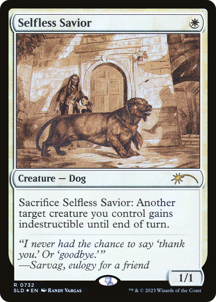 Selfless Savior (Sketch) [Secret Lair Drop Promos] | Rook's Games and More