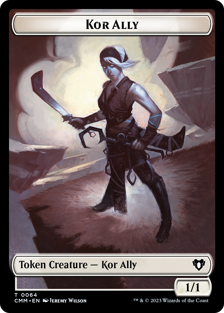 Wall // Kor Ally Double-Sided Token [Commander Masters Tokens] | Rook's Games and More