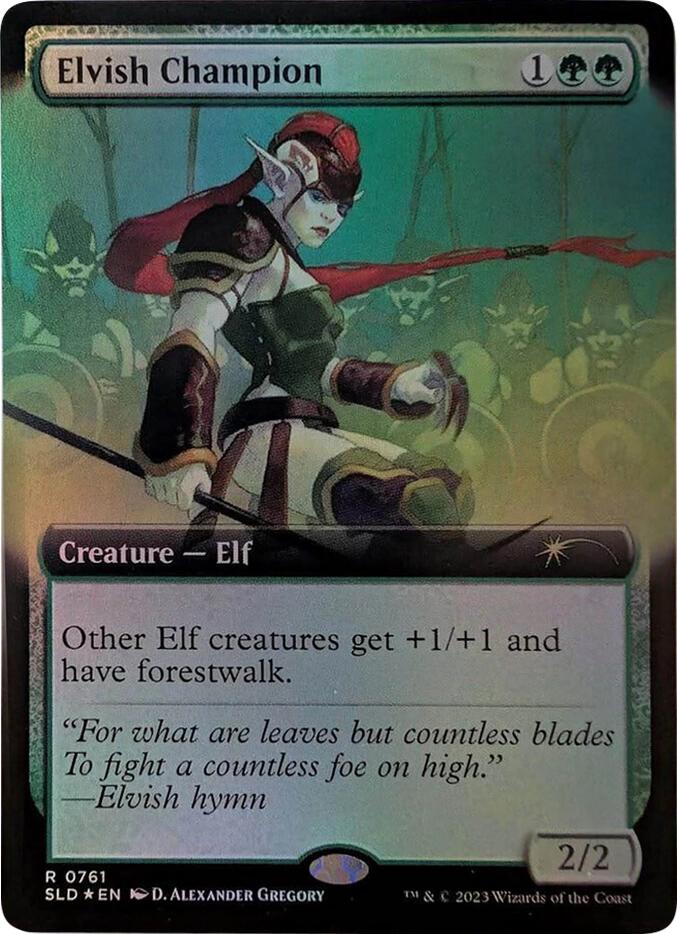 Elvish Champion (Extended Art) [Secret Lair Drop Series] | Rook's Games and More