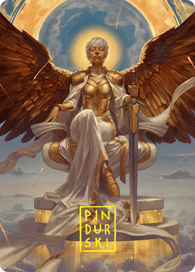 Herald of Eternal Dawn Art Card (27/54) (Gold-Stamped Signature) [Foundations Art Series] | Rook's Games and More