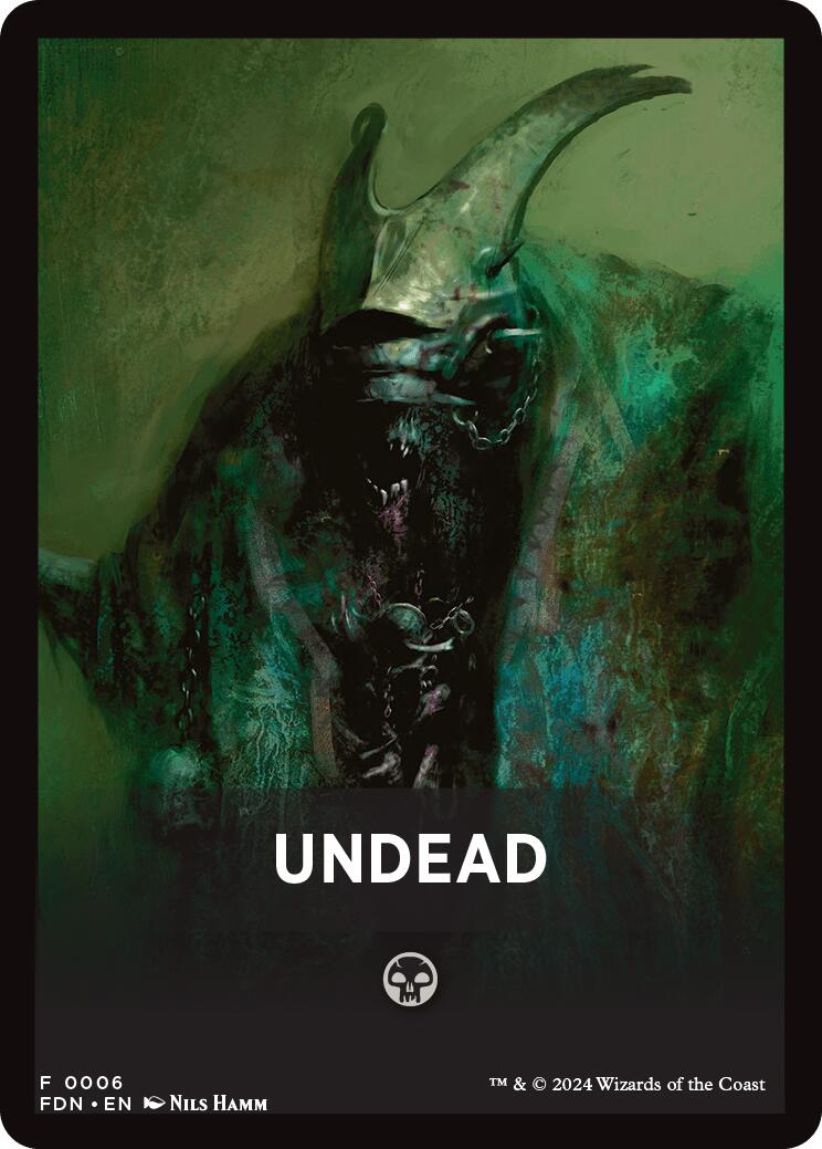 Undead Theme Card [Foundations Tokens] | Rook's Games and More