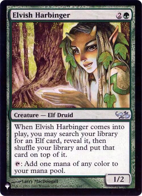 Elvish Harbinger (Retro Frame) [The List] | Rook's Games and More