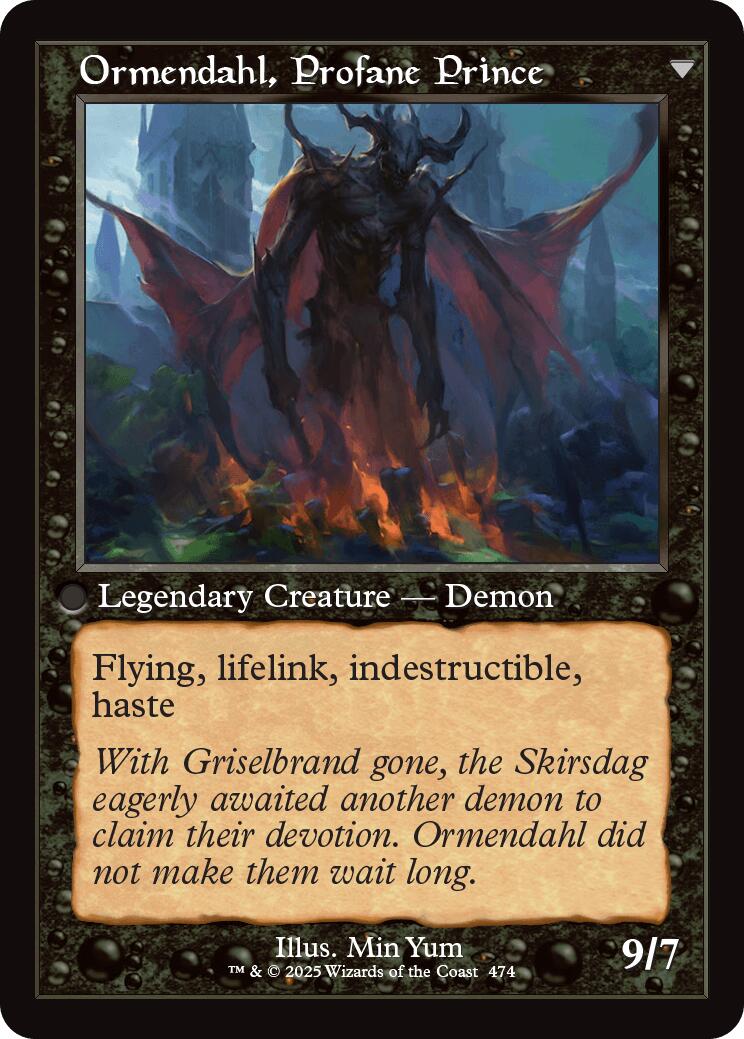 Westvale Abbey // Ormendahl, Profane Prince (Retro Frame) [Innistrad Remastered] | Rook's Games and More