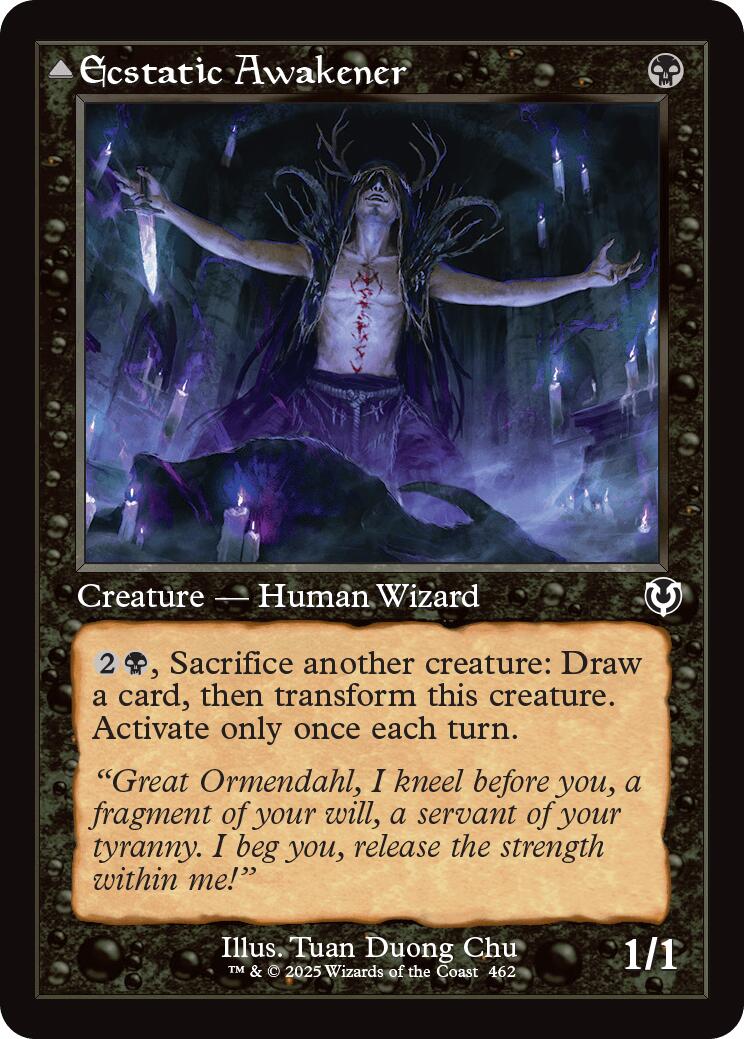 Ecstatic Awakener // Awoken Demon (Retro Frame) [Innistrad Remastered] | Rook's Games and More