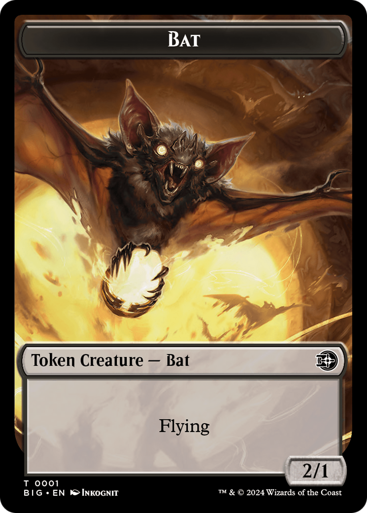 Bat Token [Outlaws of Thunder Junction: The Big Score Tokens] | Rook's Games and More