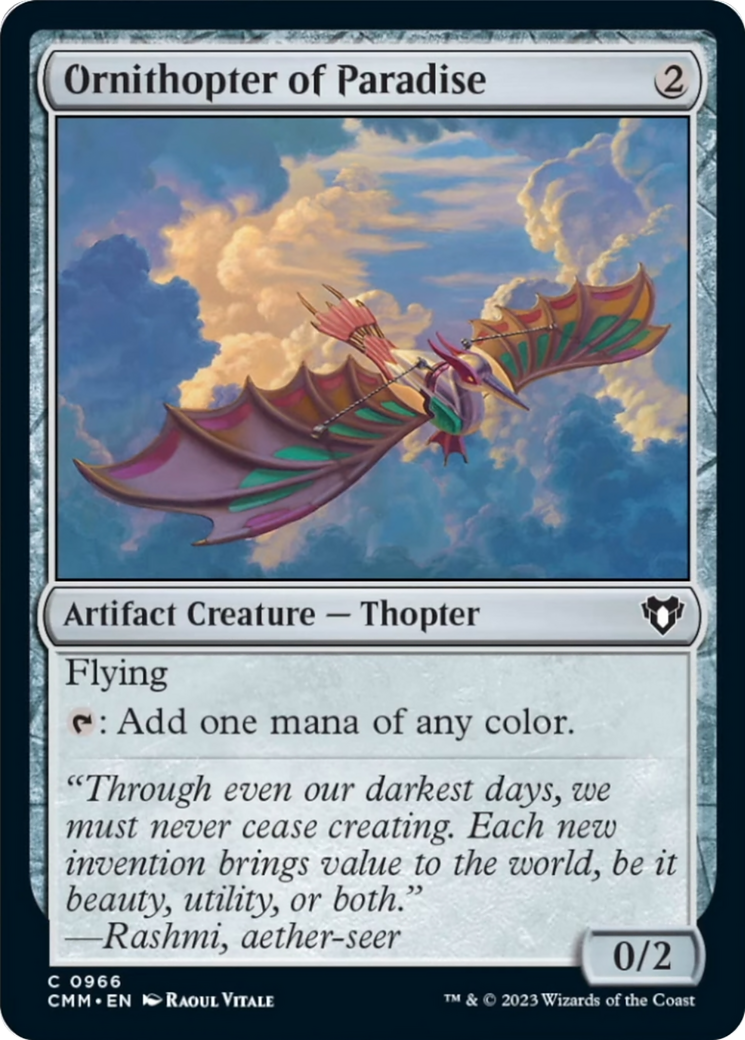 Ornithopter of Paradise [Commander Masters] | Rook's Games and More