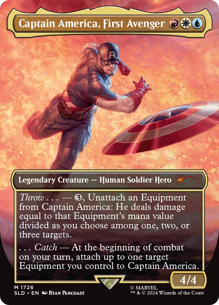 Captain America, First Avenger (Rainbow Foil) [Secret Lair Drop Series] | Rook's Games and More