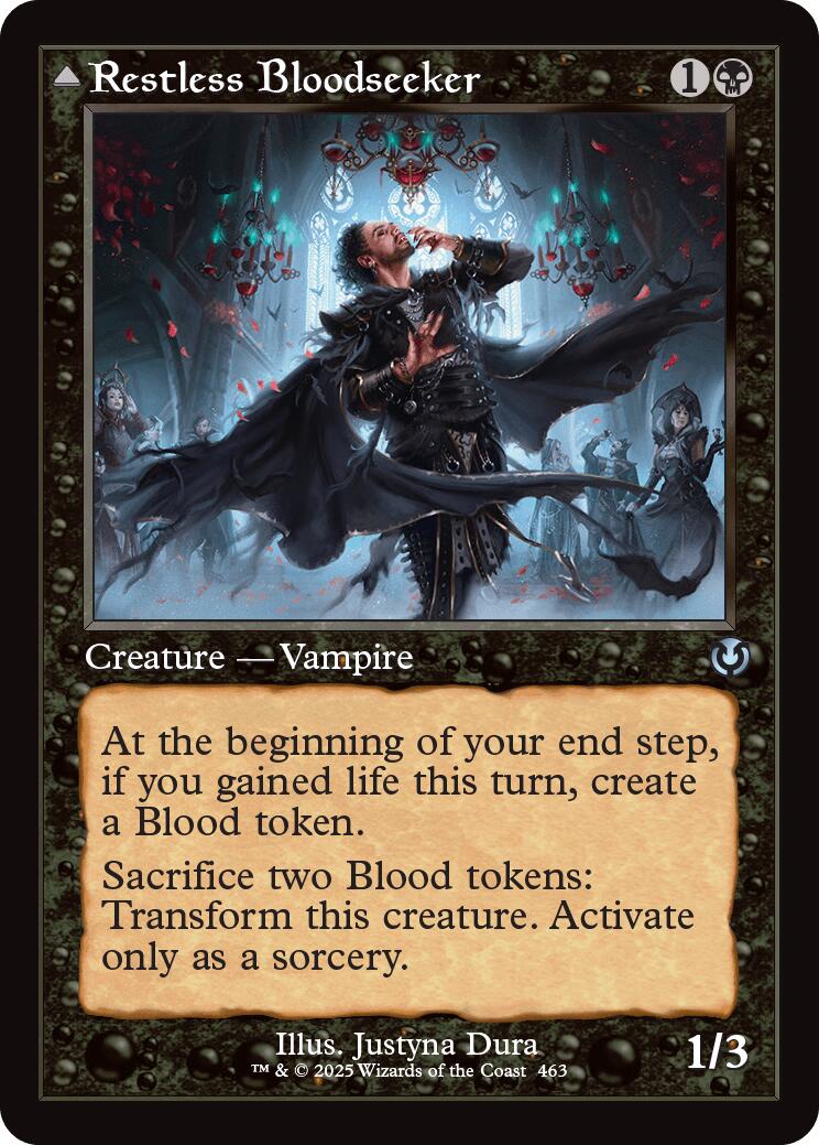 Restless Bloodseeker // Bloodsoaked Reveler (Retro Frame) [Innistrad Remastered] | Rook's Games and More