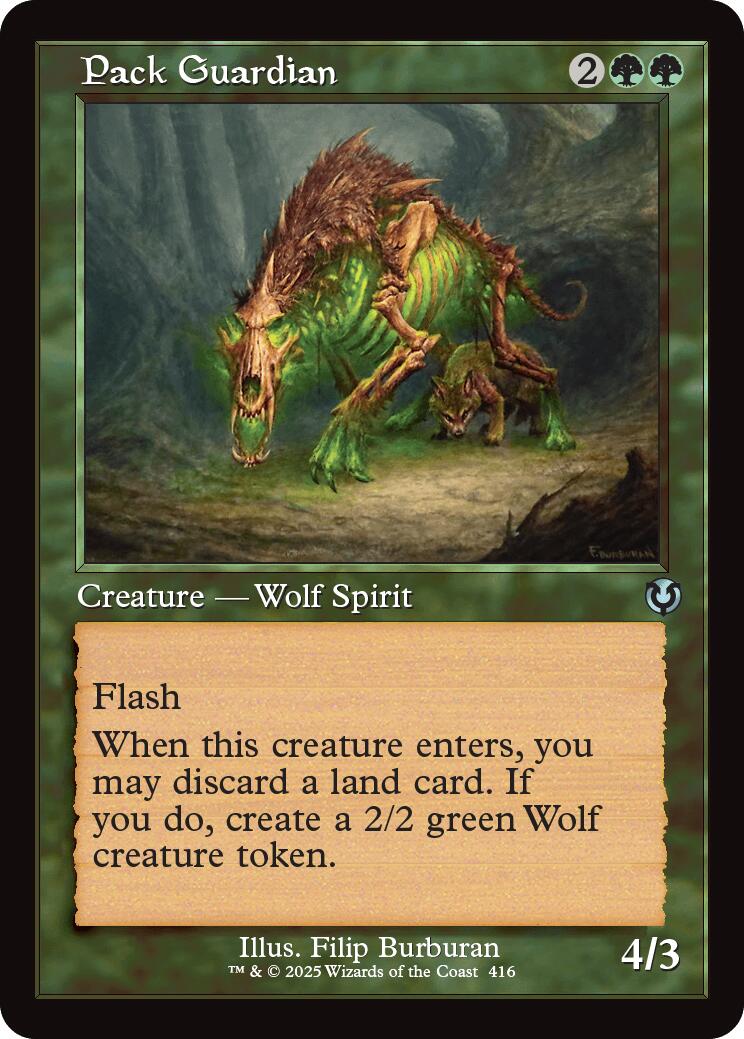 Pack Guardian (Retro Frame) [Innistrad Remastered] | Rook's Games and More