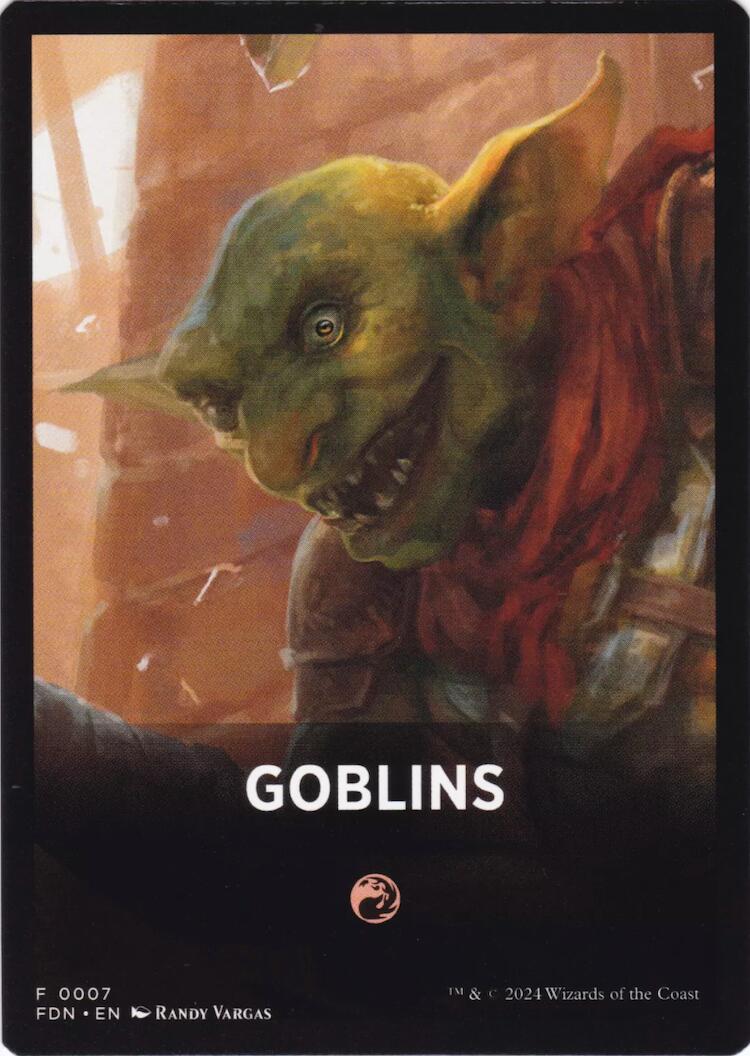 Goblins Theme Card [Foundations Tokens] | Rook's Games and More