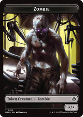 Zombie (0011) // Zombie (0012) Double-Sided Token [Innistrad Remastered Tokens] | Rook's Games and More