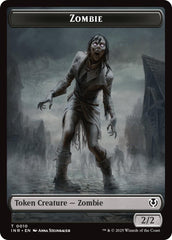 Zombie (0010) // Blood Double-Sided Token [Innistrad Remastered Tokens] | Rook's Games and More
