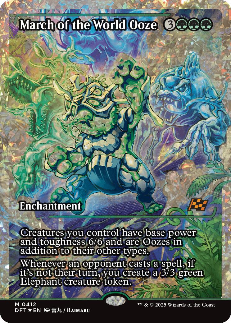 March of the World Ooze (Showcase Fracture Foil) (Japanese) [Aetherdrift] | Rook's Games and More