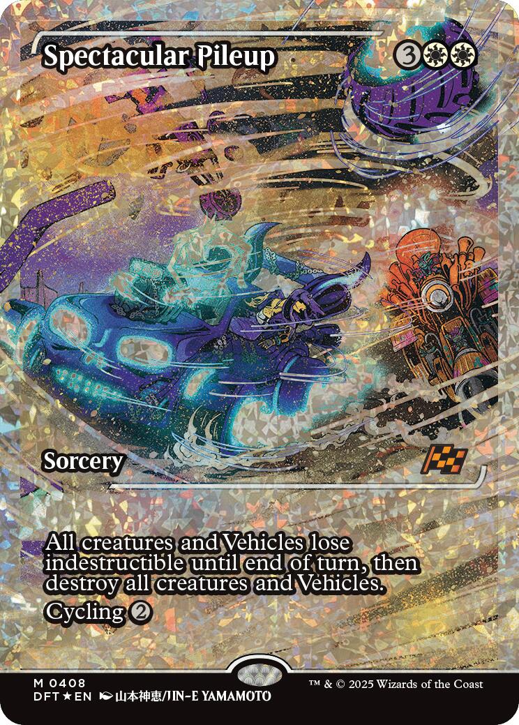 Spectacular Pileup (Showcase Fracture Foil) (Japanese) [Aetherdrift] | Rook's Games and More