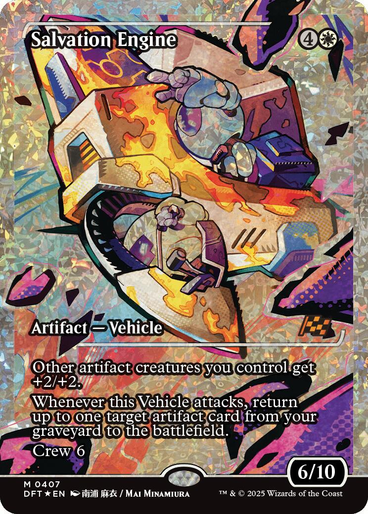 Salvation Engine (Showcase Fracture Foil) (Japanese) [Aetherdrift] | Rook's Games and More