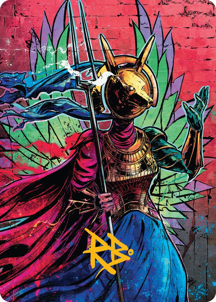 Hazoret, Godseeker Art Card (Gold-Stamped Signature) [Aetherdrift Art Series] | Rook's Games and More