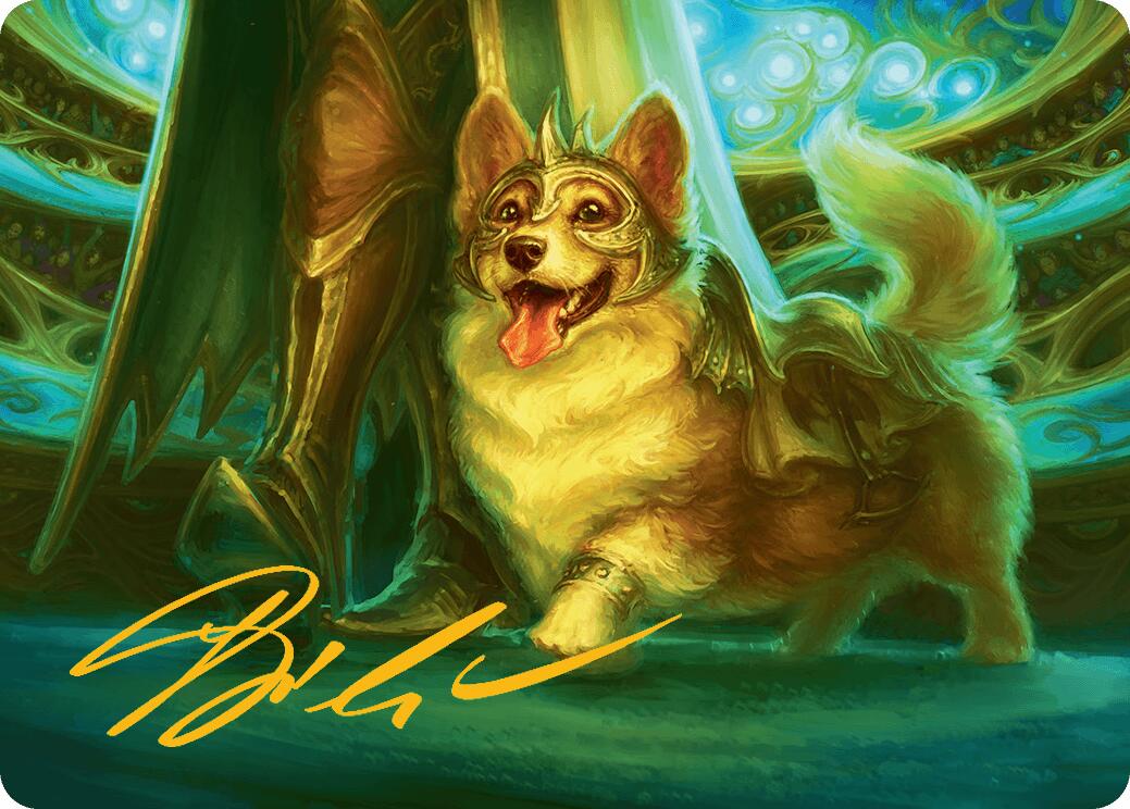 District Mascot Art Card (30/54) (Gold-Stamped Signature) [Aetherdrift Art Series] | Rook's Games and More