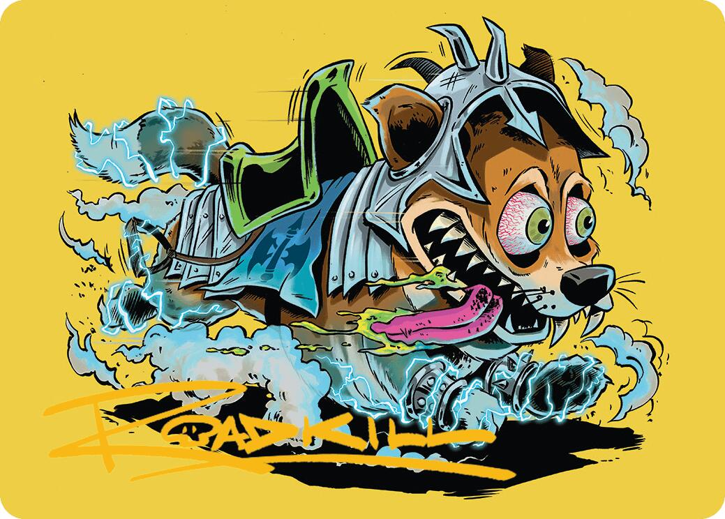 District Mascot Art Card (50/54) (Gold-Stamped Signature) [Aetherdrift Art Series] | Rook's Games and More