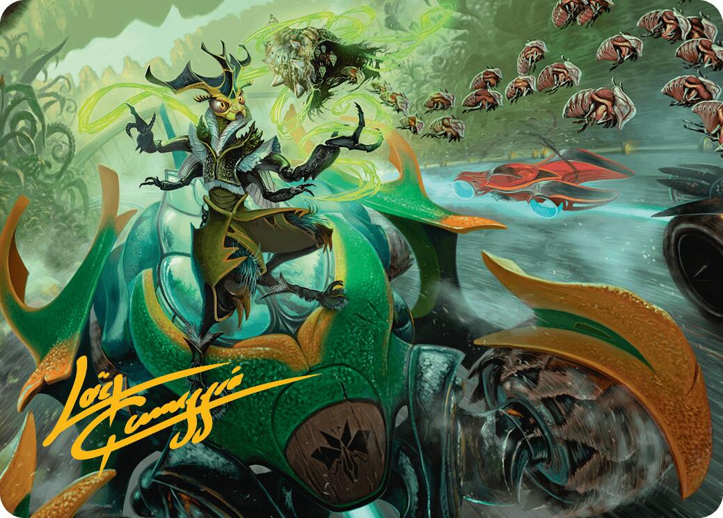 Aatchik, Emerald Radian Art Card (15/54) (Gold-Stamped Signature) [Aetherdrift Art Series] | Rook's Games and More