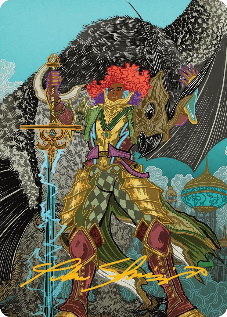 Caradora, Heart of Alacria Art Card (3/54) (Gold-Stamped Signature) [Aetherdrift Art Series] | Rook's Games and More