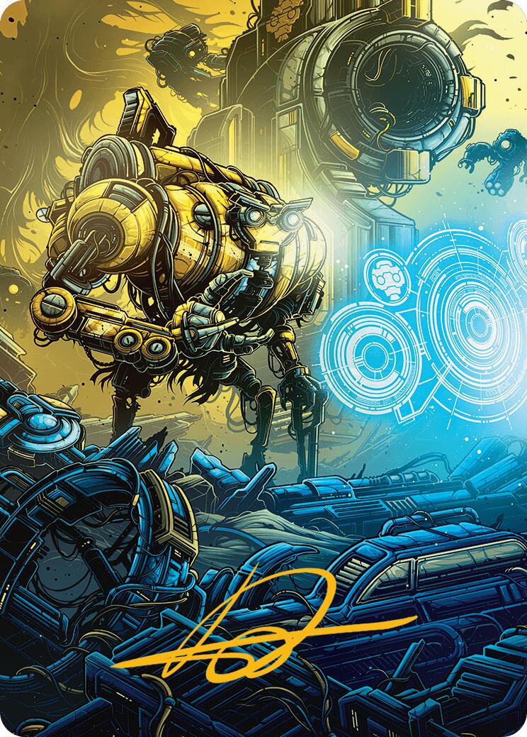 Mendicant Core, Guidelight Art Card (1/54) (Gold-Stamped Signature) [Aetherdrift Art Series] | Rook's Games and More