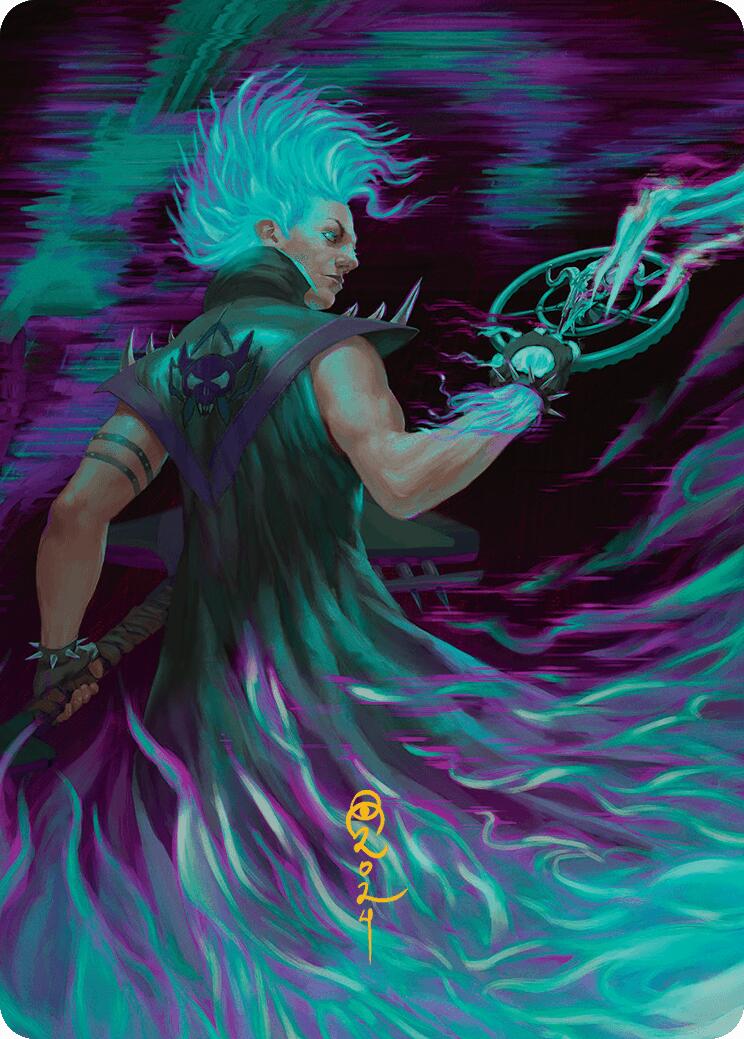 Winter, Cursed Rider Art Card (Gold-Stamped Signature) [Aetherdrift Art Series] | Rook's Games and More